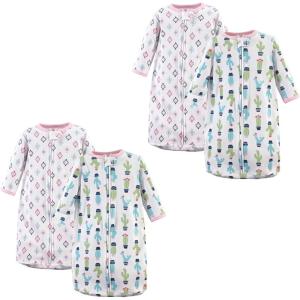image:imageHudson Baby Unisex Baby Cotton LongSleeve Wearable Sleeping Bag Sack BlanketCactus 4pack
