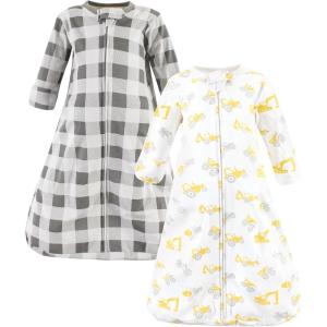 image:imageHudson Baby Unisex Baby Cotton LongSleeve Wearable Sleeping Bag Sack BlanketConstruction Vehicles Long Sleeve