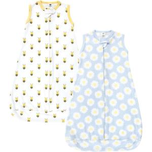 image:imageHudson Baby Unisex Baby Cotton LongSleeve Wearable Sleeping Bag Sack BlanketDaisy Bee Sleeveless