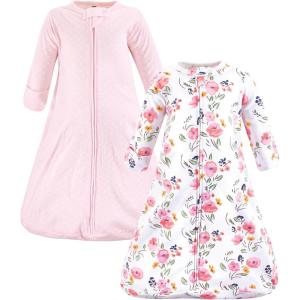 image:imageHudson Baby Unisex Baby Cotton LongSleeve Wearable Sleeping Bag Sack BlanketFloral Bouquet Long Sleeve
