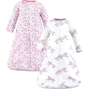 image:imageHudson Baby Unisex Baby Cotton LongSleeve Wearable Sleeping Bag Sack BlanketFloral Unicorn Long Sleeve