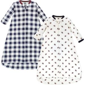 image:imageHudson Baby Unisex Baby Cotton LongSleeve Wearable Sleeping Bag Sack BlanketFootball