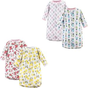 image:imageHudson Baby Unisex Baby Cotton LongSleeve Wearable Sleeping Bag Sack BlanketFruit Cactus 4pack