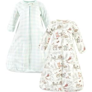 image:imageHudson Baby Unisex Baby Cotton LongSleeve Wearable Sleeping Bag Sack BlanketGirl Woodland Pals Long Sleeve