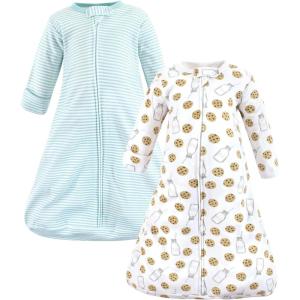 image:imageHudson Baby Unisex Baby Cotton LongSleeve Wearable Sleeping Bag Sack BlanketMint Milk Cookies Long Sleeve