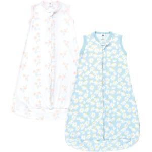 image:imageHudson Baby Unisex Baby Cotton LongSleeve Wearable Sleeping Bag Sack BlanketMixed Daisy Sleeveless