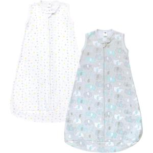 image:imageHudson Baby Unisex Baby Cotton LongSleeve Wearable Sleeping Bag Sack BlanketNeutral New Elephant Sleeveless