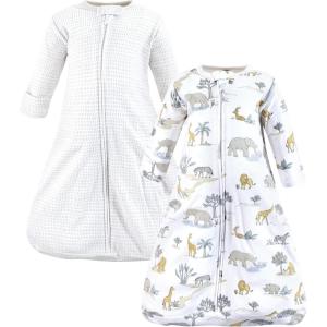 image:imageHudson Baby Unisex Baby Cotton LongSleeve Wearable Sleeping Bag Sack BlanketNeutral Safari World Long Sleeve