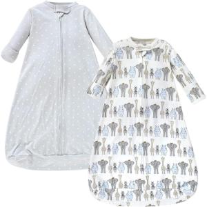 image:imageHudson Baby Unisex Baby Cotton LongSleeve Wearable Sleeping Bag Sack BlanketRoyal Safari