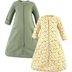 image:imageHudson Baby Unisex Baby Cotton LongSleeve Wearable Sleeping Bag Sack BlanketSage Floral Long Sleeve