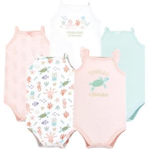image:imageHudson Baby Unisex Baby Cotton Sleeveless BodysuitsTurtley Adorable