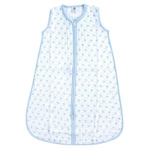 image:imageHudson Baby Unisex Baby Muslin Cotton Sleeveless Wearable Sleeping Bag Sack Blanket Lemons 1824 MonthsBlue Sheep
