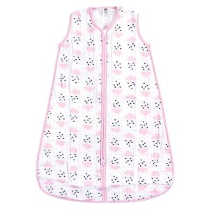 image:imageHudson Baby Unisex Baby Muslin Cotton Sleeveless Wearable Sleeping Bag Sack Blanket Lemons 1824 MonthsClouds and Hearts