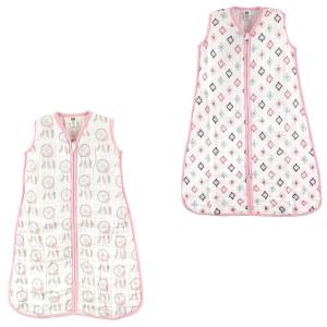 image:imageHudson Baby Unisex Baby Muslin Cotton Sleeveless Wearable Sleeping Bag Sack Blanket Lemons 1824 MonthsDream CatcherPink Aztec Muslin 2pack