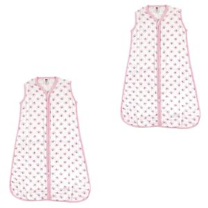 image:imageHudson Baby Unisex Baby Muslin Cotton Sleeveless Wearable Sleeping Bag Sack Blanket Lemons 1824 MonthsFlower 2pack