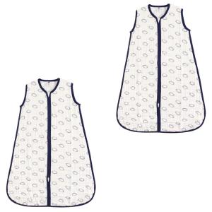 image:imageHudson Baby Unisex Baby Muslin Cotton Sleeveless Wearable Sleeping Bag Sack Blanket Lemons 1824 MonthsFootball 2pack