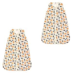 image:imageHudson Baby Unisex Baby Muslin Cotton Sleeveless Wearable Sleeping Bag Sack Blanket Lemons 1824 MonthsForest 2pack