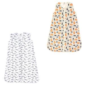 image:imageHudson Baby Unisex Baby Muslin Cotton Sleeveless Wearable Sleeping Bag Sack Blanket Lemons 1824 MonthsFoxes Forest 2pack