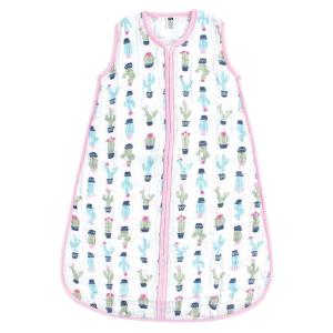 image:imageHudson Baby Unisex Baby Muslin Cotton Sleeveless Wearable Sleeping Bag Sack Blanket Lemons 1824 MonthsGirl Cactus
