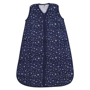 image:imageHudson Baby Unisex Baby Muslin Cotton Sleeveless Wearable Sleeping Bag Sack Blanket Lemons 1824 MonthsGray Navy Star