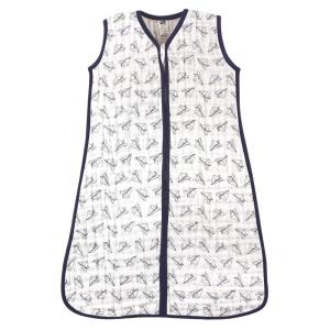 image:imageHudson Baby Unisex Baby Muslin Cotton Sleeveless Wearable Sleeping Bag Sack Blanket Lemons 1824 MonthsPaper Airplane
