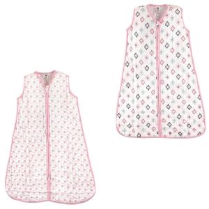 image:imageHudson Baby Unisex Baby Muslin Cotton Sleeveless Wearable Sleeping Bag Sack Blanket Lemons 1824 MonthsPink SheepPink Aztec Muslin 2pack