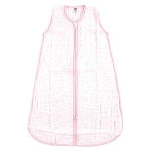 image:imageHudson Baby Unisex Baby Muslin Cotton Sleeveless Wearable Sleeping Bag Sack Blanket Lemons 1824 MonthsPink Stars