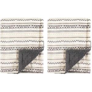 image:imageHudson Baby Unisex Baby Plush Mink and Sherpa Blanket Royal Safari One SizeAztec