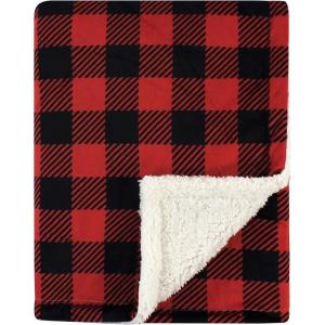 image:imageHudson Baby Unisex Baby Plush Mink and Sherpa Blanket Royal Safari One SizeBuffalo Plaid