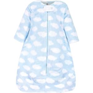 image:imageHudson Baby Unisex Baby Plush Sleeping Bag Sack BlanketBlue Clouds