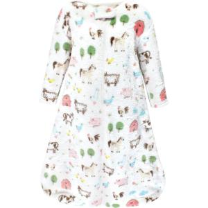 image:imageHudson Baby Unisex Baby Plush Sleeping Bag Sack BlanketGirl Farm Animals Long Sleeve