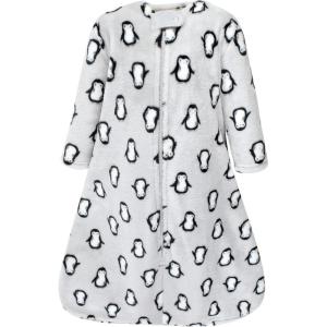 image:imageHudson Baby Unisex Baby Plush Sleeping Bag Sack BlanketLongsleeve Gray Penguin