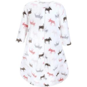 image:imageHudson Baby Unisex Baby Plush Sleeping Bag Sack BlanketPink Moose Long Sleeve