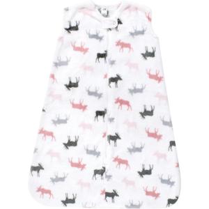 image:imageHudson Baby Unisex Baby Plush Sleeping Bag Sack BlanketPink Moose Sleeveless