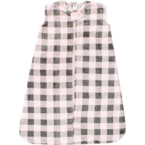 image:imageHudson Baby Unisex Baby Plush Sleeping Bag Sack BlanketSleeveless Pink Gray Plaid