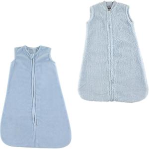 image:imageHudson Baby Unisex Baby Plush Sleeping Bag Sack BlanketSolid Blue