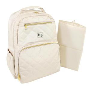 image:imageHudson Baby Unisex Baby Premium Diaper Bag Backpack and Changing Pad Beige One SizeBeige