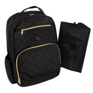 image:imageHudson Baby Unisex Baby Premium Diaper Bag Backpack and Changing Pad Beige One SizeBlack