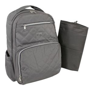 image:imageHudson Baby Unisex Baby Premium Diaper Bag Backpack and Changing Pad Beige One SizeCharcoal