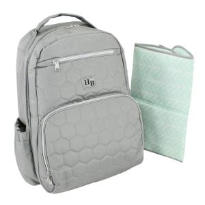 image:imageHudson Baby Unisex Baby Premium Diaper Bag Backpack and Changing Pad Beige One SizeGray