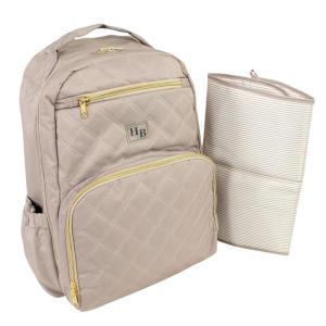 image:imageHudson Baby Unisex Baby Premium Diaper Bag Backpack and Changing Pad Beige One SizeTaupe