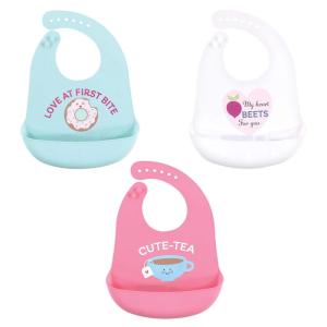image:imageHudson Baby Unisex Baby Silicone Bibs Unicorn One SizeCutetea