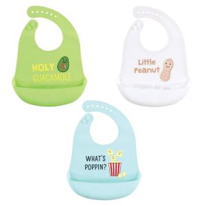 image:imageHudson Baby Unisex Baby Silicone Bibs Unicorn One SizeGuacamole