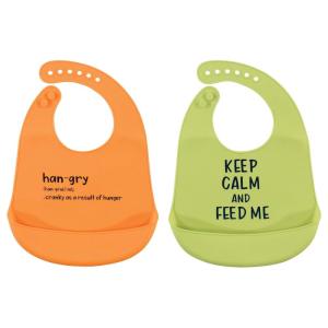 image:imageHudson Baby Unisex Baby Silicone Bibs Unicorn One SizeHangry