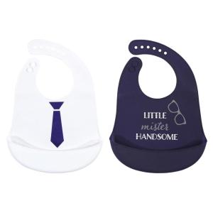 image:imageHudson Baby Unisex Baby Silicone Bibs Unicorn One SizeLittle Mister Handsome