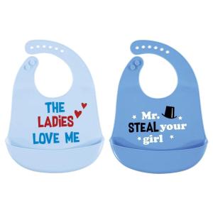 image:imageHudson Baby Unisex Baby Silicone Bibs Unicorn One SizeMr Steal Your Girl