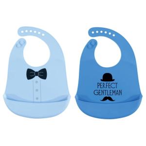 image:imageHudson Baby Unisex Baby Silicone Bibs Unicorn One SizePerfect Gentleman