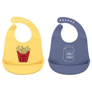 image:imageHudson Baby Unisex Baby Silicone Bibs Unicorn One SizeSmall Fry