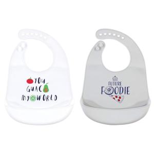 image:imageHudson Baby Unisex Baby Silicone Bibs Unicorn One SizeYou Guac My World
