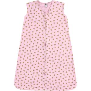 image:imageHudson Baby Unisex BabyCotton Sleeveless Wearable Sleeping Bag Sack BlanketGold Hearts